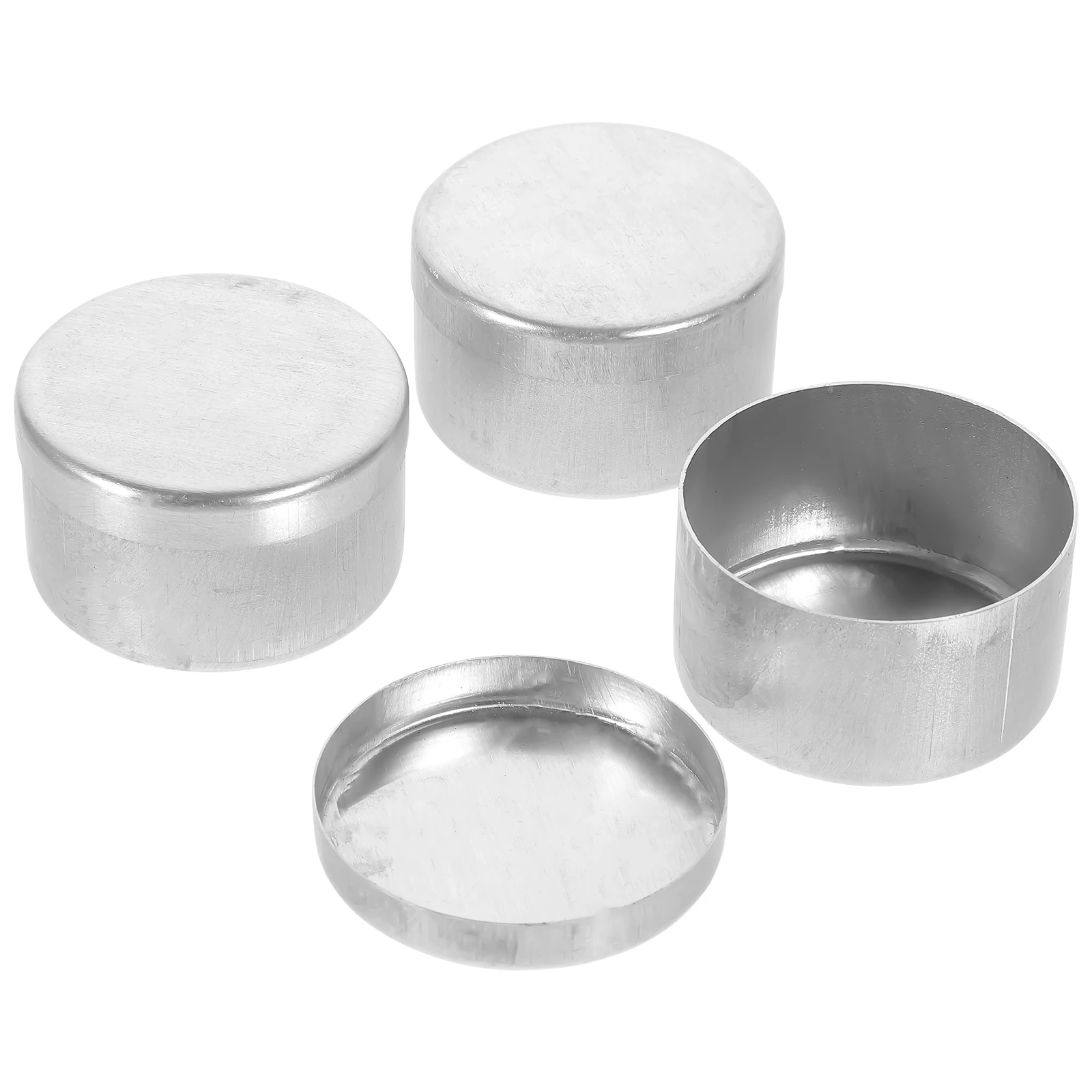 

3pcs Aluminum Weighing Tanks 50x30mm Smooth Wall Soil Moisture Measurement Round Sample Storage Boxes Lab Chemical Experiment