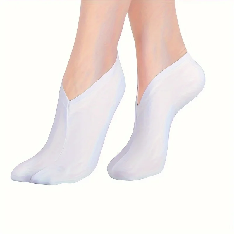 Reusable Moisturizing Socks for Foot Care, Cotton Spandex Anti-dry Crack Foot Cover for Home SPA
