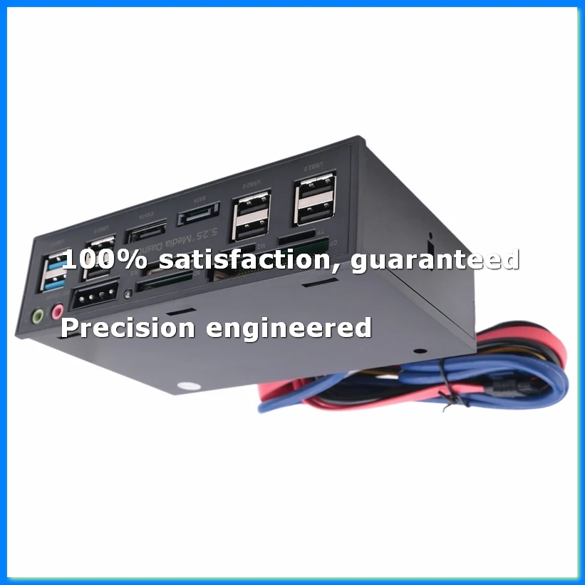 5.25 Inch Usb 3.0 Front Panel Pc Usb 3.0/2.0 Hub E-Sata Sata Audio Multi Card Reader for Computer Case Optical Drives Bay-A07G