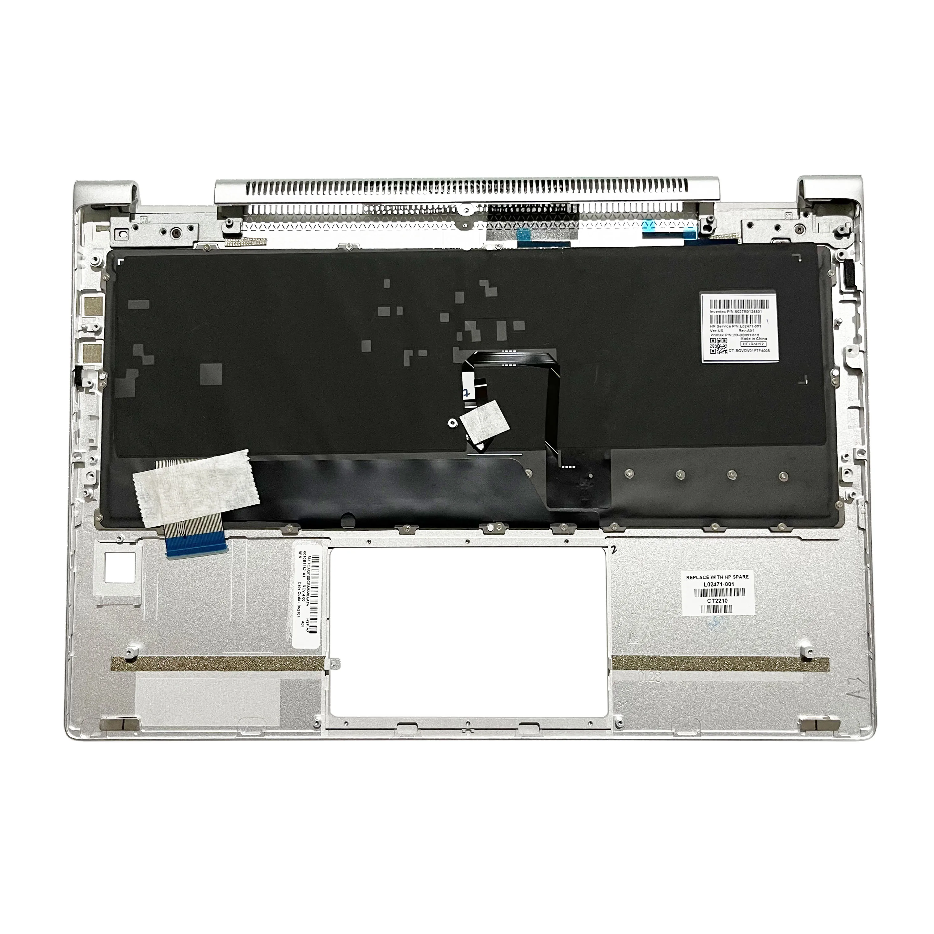 Oryginalny nowy US KOR TI klawiatura do HP EliteBook x360 1020 G2 Laptop obudowa do opierania dłoni podświetlana klawiatura wymiana US L02471-001