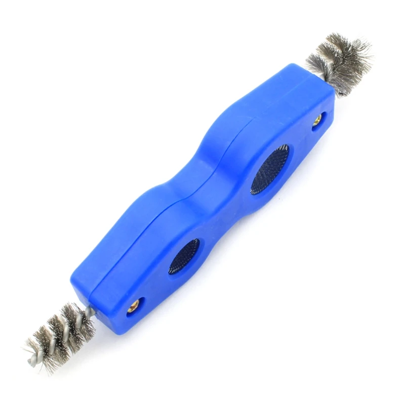 Herramienta limpieza tuberías 4 en 1, práctico cepillo alambre, Terminal batería y cepillo poste, cepillo para