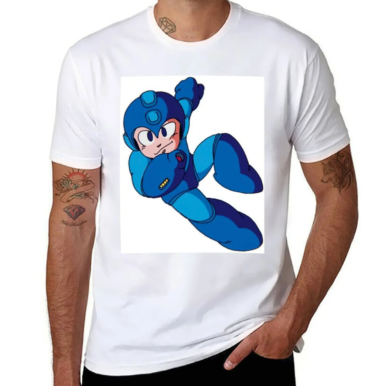 

Classic Megaman T-Shirt anime tshirt anime t shirts for man t shirts for man pack cotton T-shirt