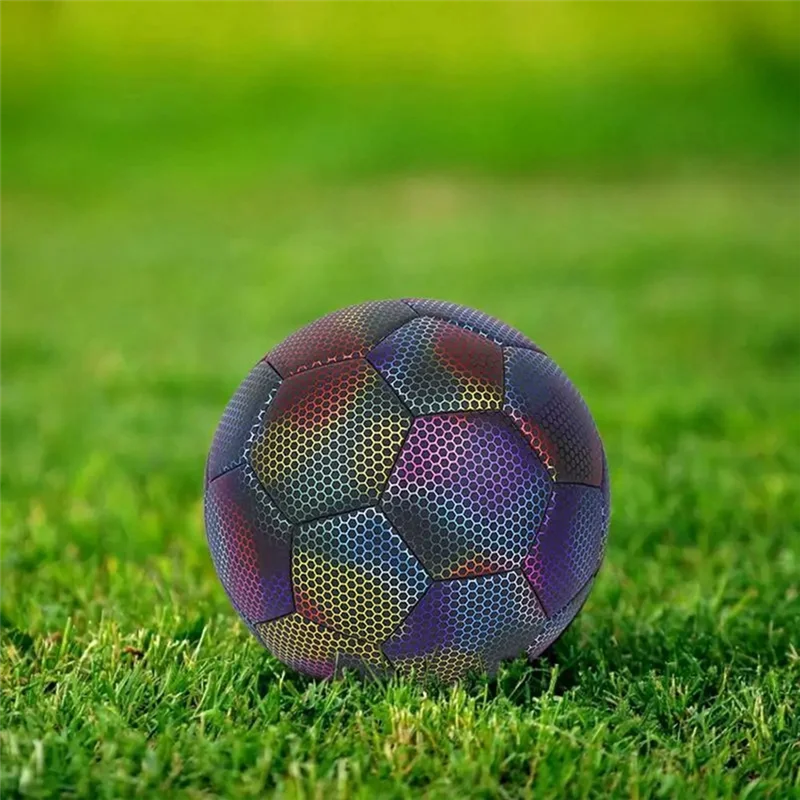 A18E-Glow In Dark Football Luminous Soccer Balls Night Glowing Reflective Footballs Outdoor Light Up Gifts For Boy