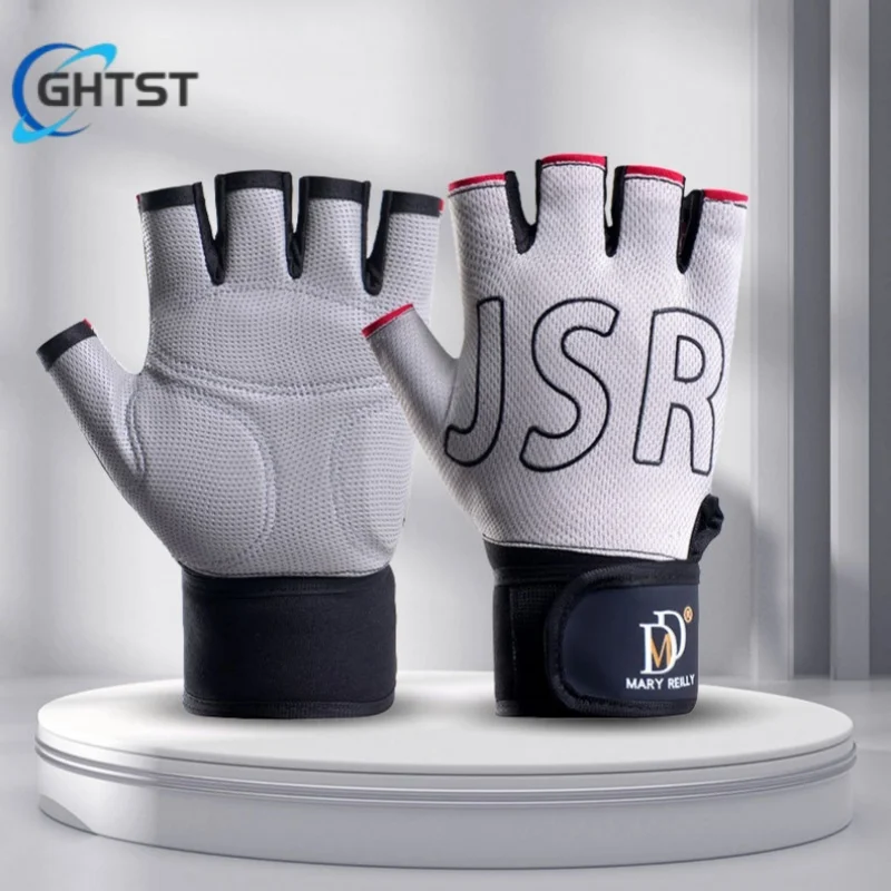

Breaking Wind Cycling Half Finger Gloves Anti-slip Bicycle Mittens Racing Road Bike Glove MTB Biciclet Guantes