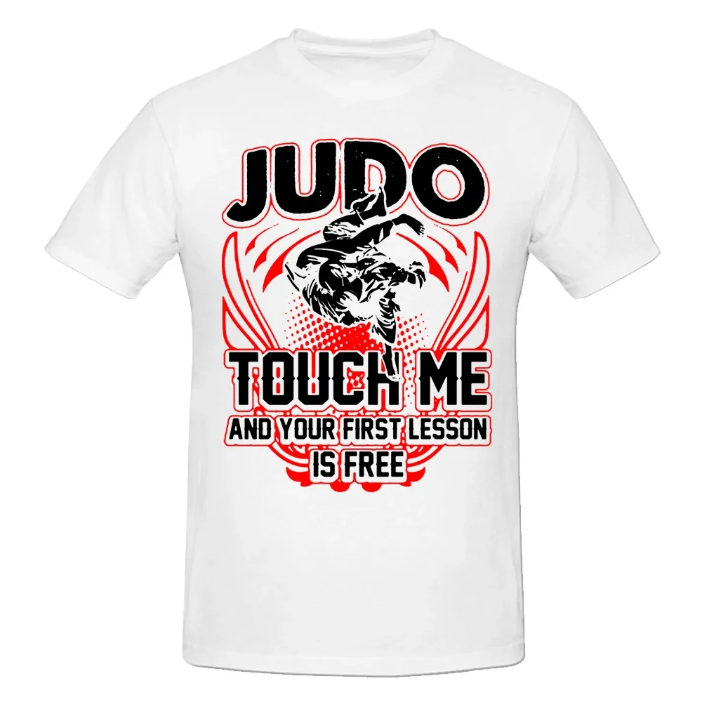 Judo Men's O-neck T Shirt Me and Your First Lesson Is-free Fighters Instructors T-shirt Graphic Print Martial Arts Lover Tee