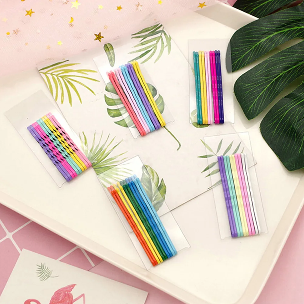 50 قطعة دائم قابلة لإعادة الاستخدام قوس قزح المعادن بنس للشعر تصفيف مقاطع الشعر ل Updos بنس للشعر مقاطع الشعر الحلوى دبابيس الشعر المعدنية