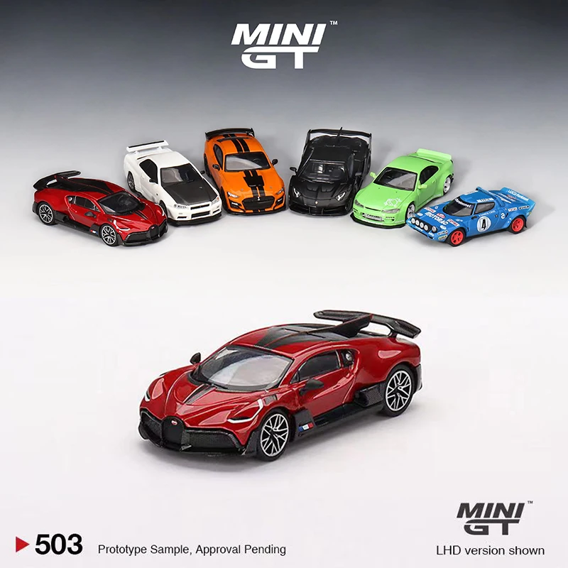 

MINI GT 1:64 Model Car Divo Alloy Sport Vehicle - Red Metallic #503 LHD