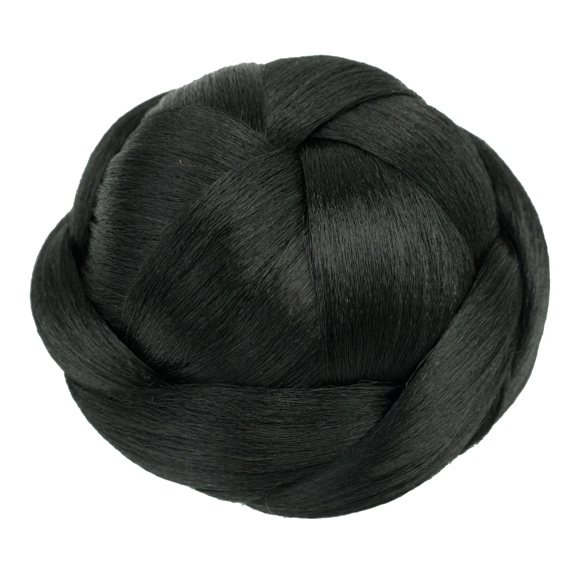Synthetic Large Size Dancer Braided Chignon Hair Cover Donut Hairpieces Scrunchies Hair Bun Wig Updo for Women