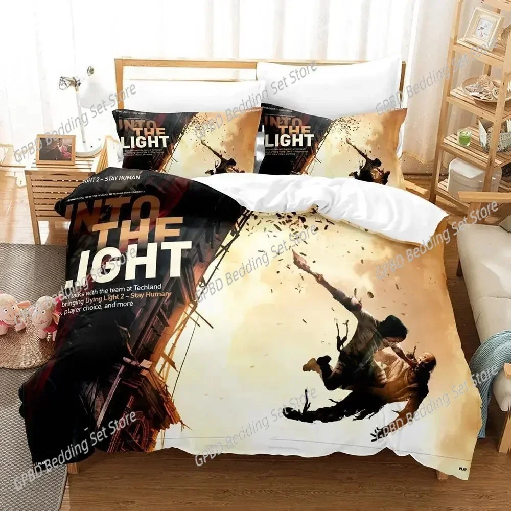 3d Print Game Dying Light 2 Stay Human Comfortable Duvet Cover Pillowcase Bedding Set Children Bedroom Decoration Home Textile