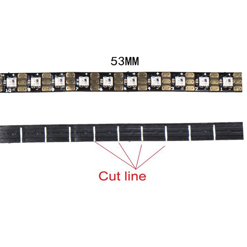 THIVN-500PCS DC5V WS2812 2020 LED Chip Mini SMD Addressable Digital RGB Full Color LED Chip Pixels For LED Strip Screen