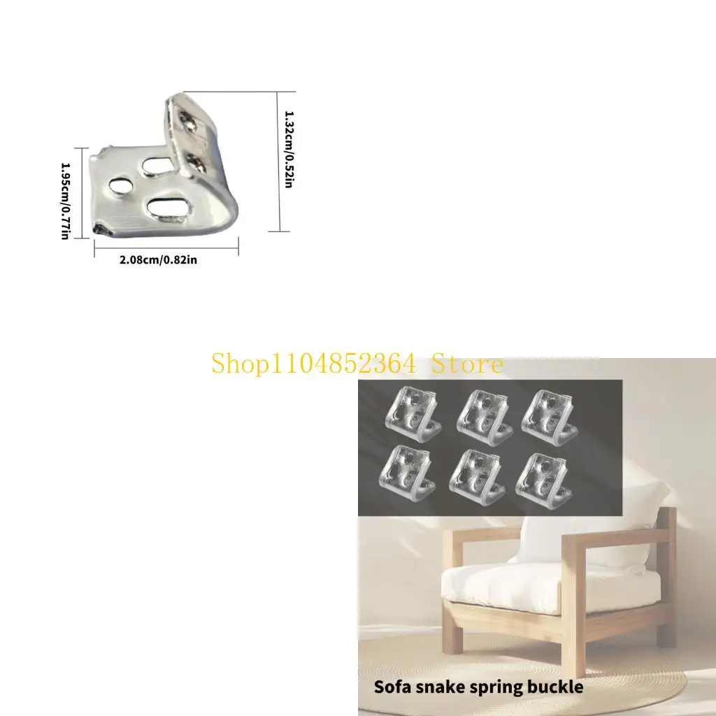 

652f 50pcs sofa reabmistrization clips 5 отверстия диван пружинный зажим замена замена