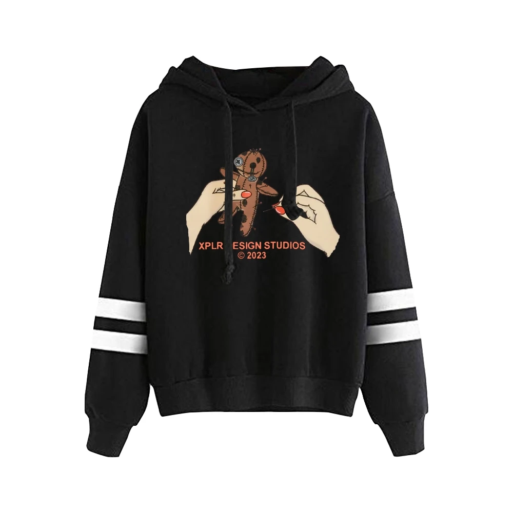 XPLR Sam e Colby Voodoo felpa con cappuccio Unisex senza tasche parallele con maniche a barchetta nuovi vestiti da donna da uomo