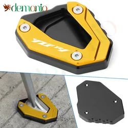 For YAMAHA YZFR1 YZF R1 2015 2016 2017-2023 Motorcycle Decoration Accessories Foot Support Plate Side Stand Extension Pad