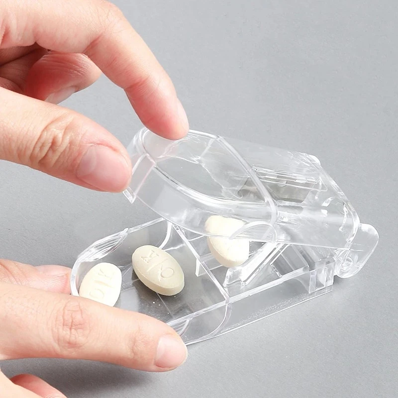 Medicine Box Pill Caplets Medicine Dose Tablet Cutter Splitter Divide Compartment Storage Box Portable Home Medicine Case Boxes