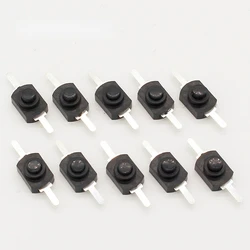 10pcs DC 30V 1A Black On Off Mini Push Button Switch for Electric Torch