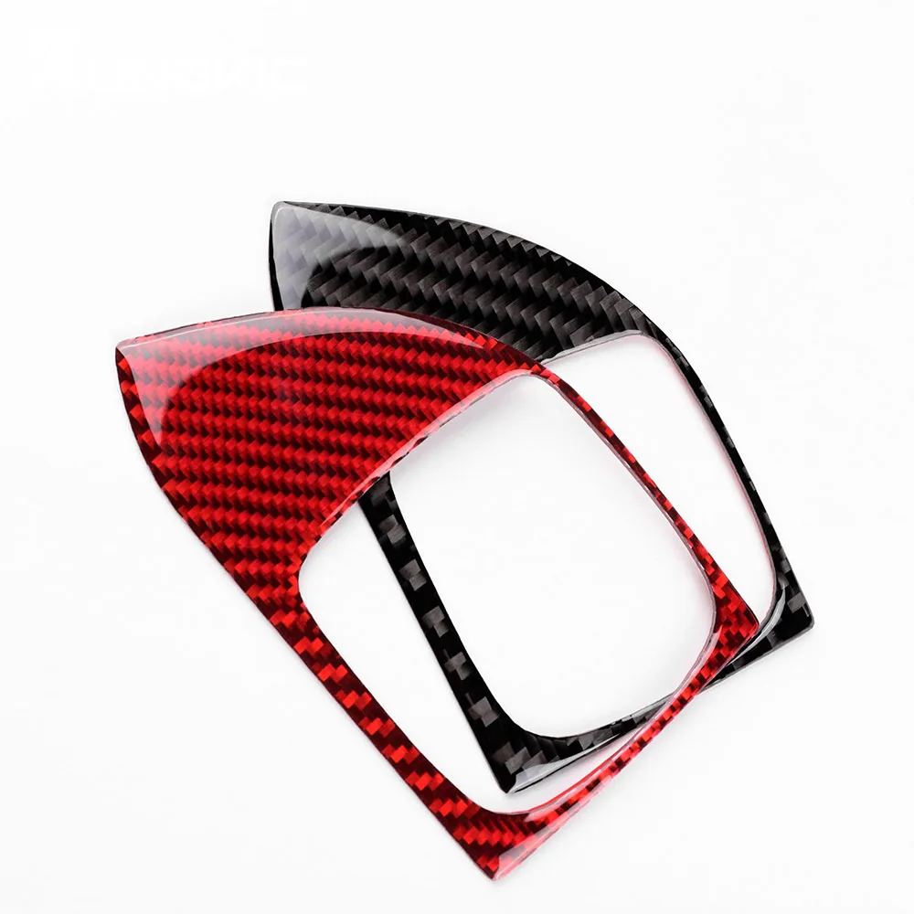Real Soft Carbon Fiber For Porsche Cayenne 2003 2004 2005 2006 2007 2008 2009 2010 Car Trunk Button Sticker Interior Accessories