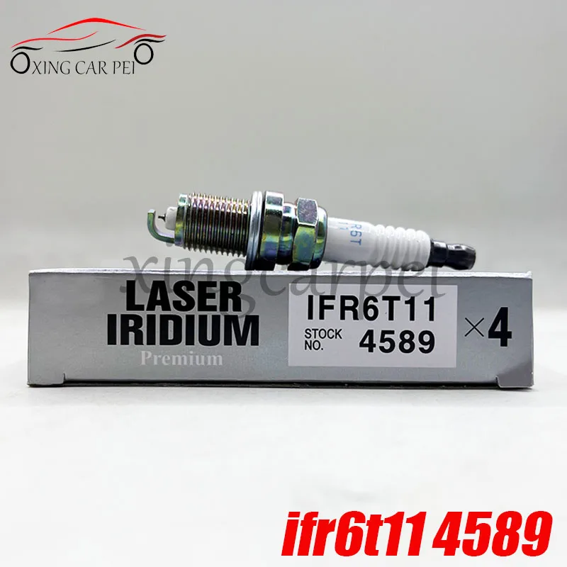 Vela de ignição de irídio 4 unidades 4589 IFR6T11 para TOYOTA LAND CRUISER 4.7 RAV4 2.4 CAMRY HIGHLANDER HARRIER 2AZFE 3MZFE LEXUS ES RX