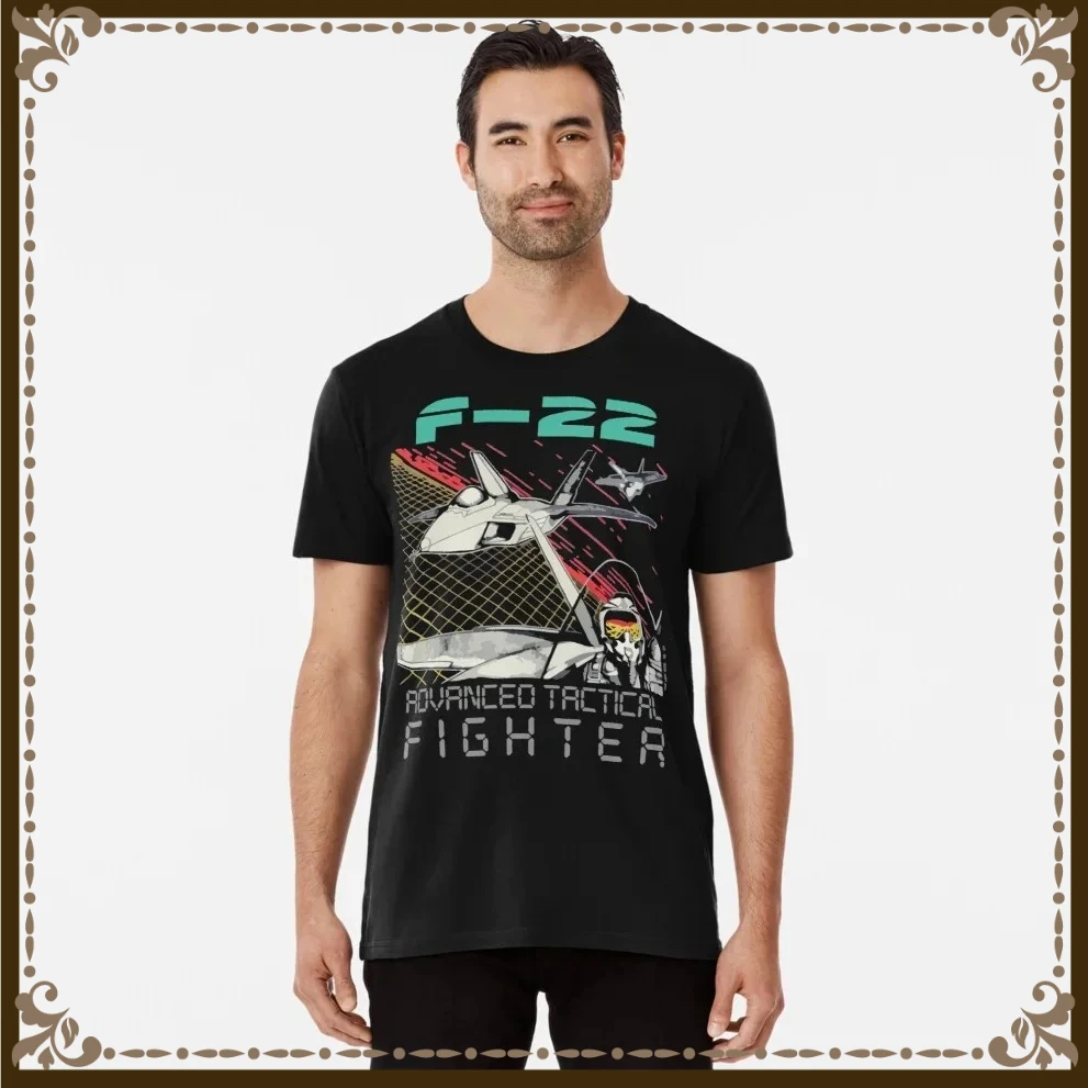 F-22 Raptor Stealth Tactical Fighter T-Shirt 100% Cotton O-Neck Short Sleeve Summer Casual Mens T-shirt Streetwear