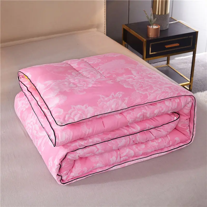 Ice Silk Quilt for Bedroom, 100% Genuine, Mulberry Silk, Warm Core, Spring and Autumn Quilt, Cool Air Conditioner, Bed Quilts