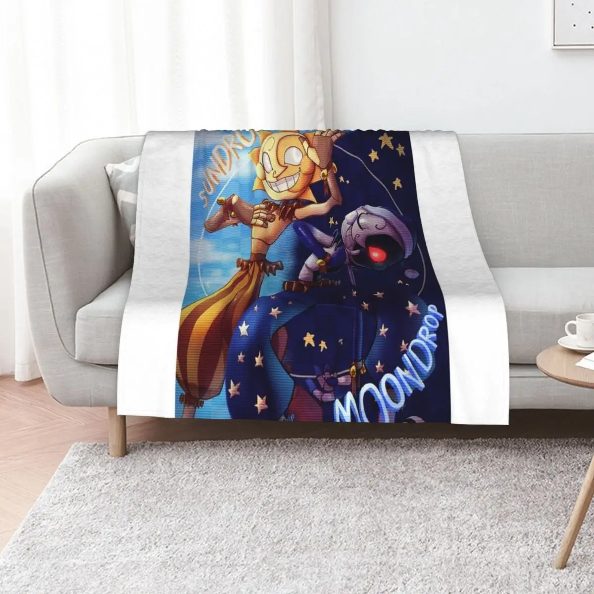 

sunnydrop and moondrop Throw Blanket anime Plush Soft Beds Hairy Blankets