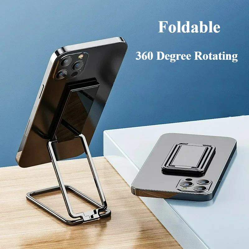 

Держатель для телефона с кольцом на палец, металлический складной кронштейн, мини-держатель для телефона, вращающийся на 360 градусов для мобильного телефона, задняя наклейка