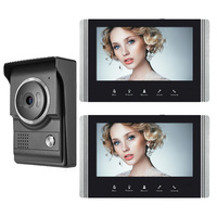 7 inch wired Video Door Phone Touch Button Video Doorbell door Intercom Kits with Camera IR Night Vision