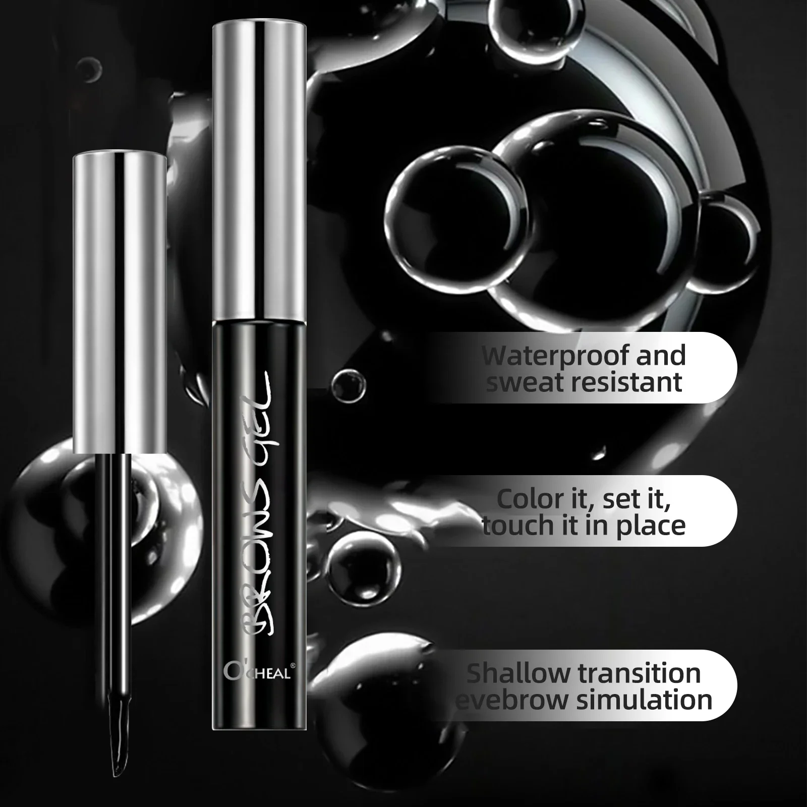 Ocheal facile à décoller les sourcils Gel tatouage teinte Semi-Permanent sourcil Gel imperméable longue durée noir brun 3D Mascara sérums