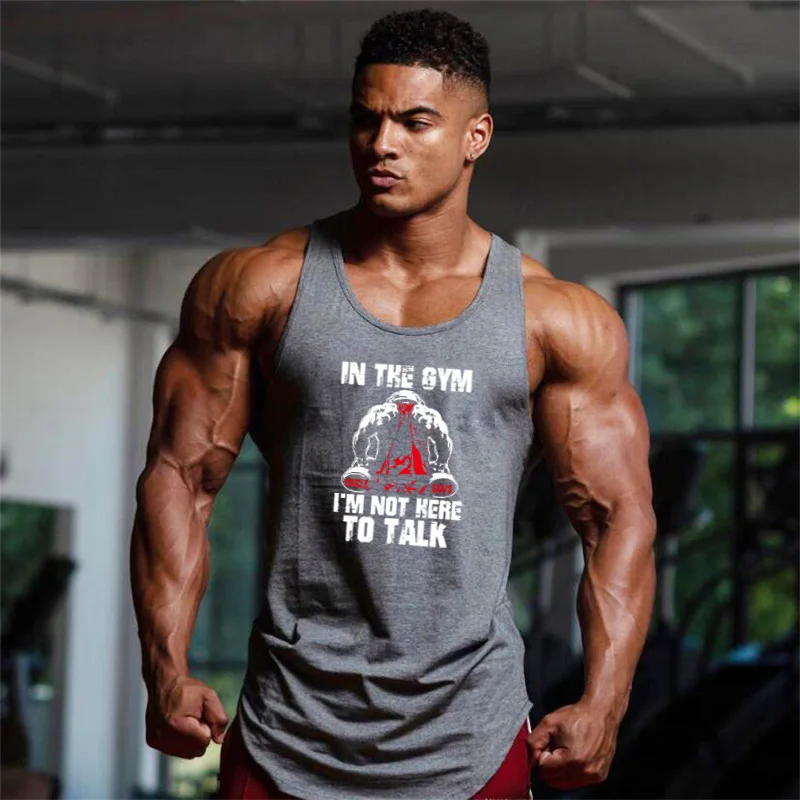 Gym Bodybuilding Workout Tank Tops Sommer Baumwolle Atmungsaktiv Ärmellose Coole Shirts Herren Fitness Sport Westen Basketball Trikots