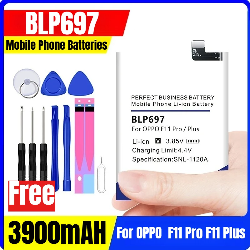 

BLP697 3.85V 3900mAH Mobile Phone Batteries for OPPO F11 Pro F11 Plus