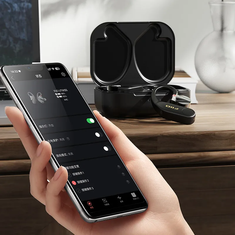 FiiO UTWS5 2025 True Wireless Bluetooth Earbuds Hook Headphone Amp for IEMs Hi-Res 96kHz/24bit LDAC MMCX/0.78 2pins