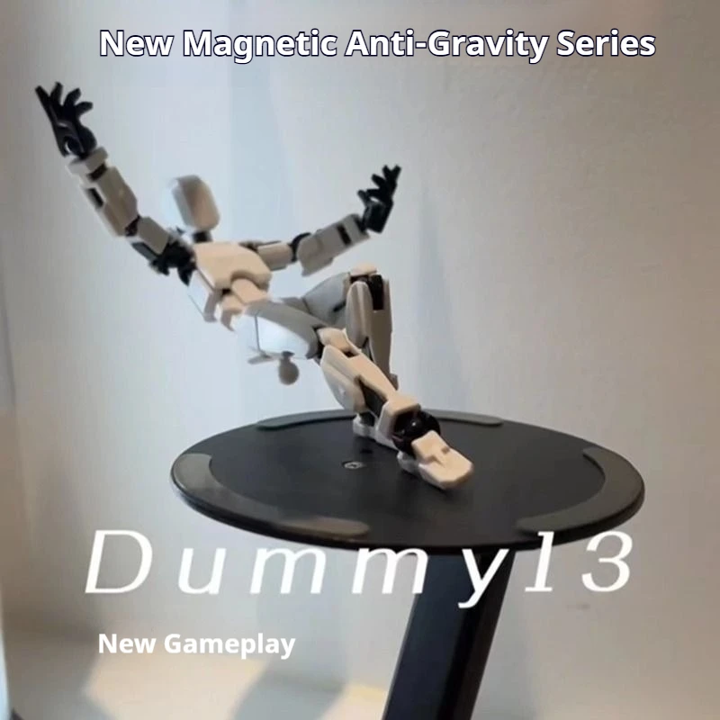 Dummy13 Lucky 13 Magnetic Jointed Action Figure 3D Printed Multi Articulated Gravity Defying EDC Fidget DIY Movable Kids Toy