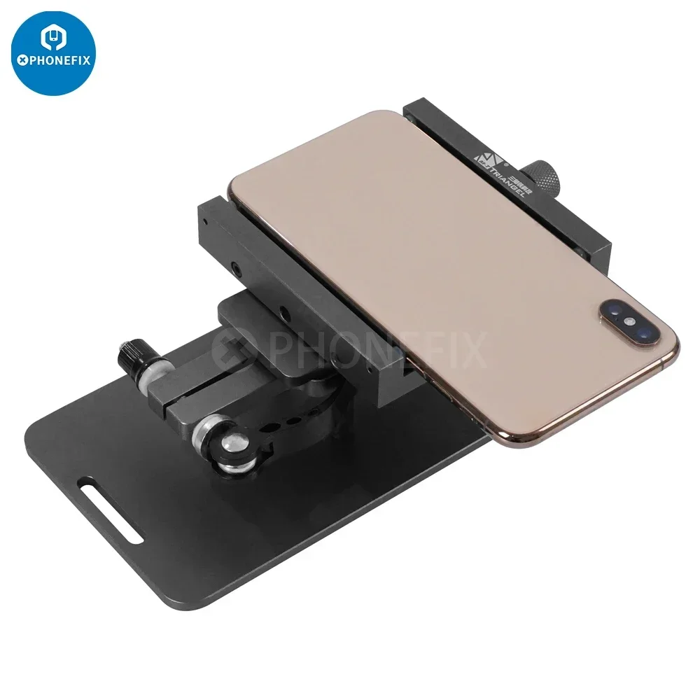 Universal 360 Degree Rotating Fixture Clamp Holder Anti-slip for Iphone Samsung Huawei Smartphone Remove the Back Cover Glass