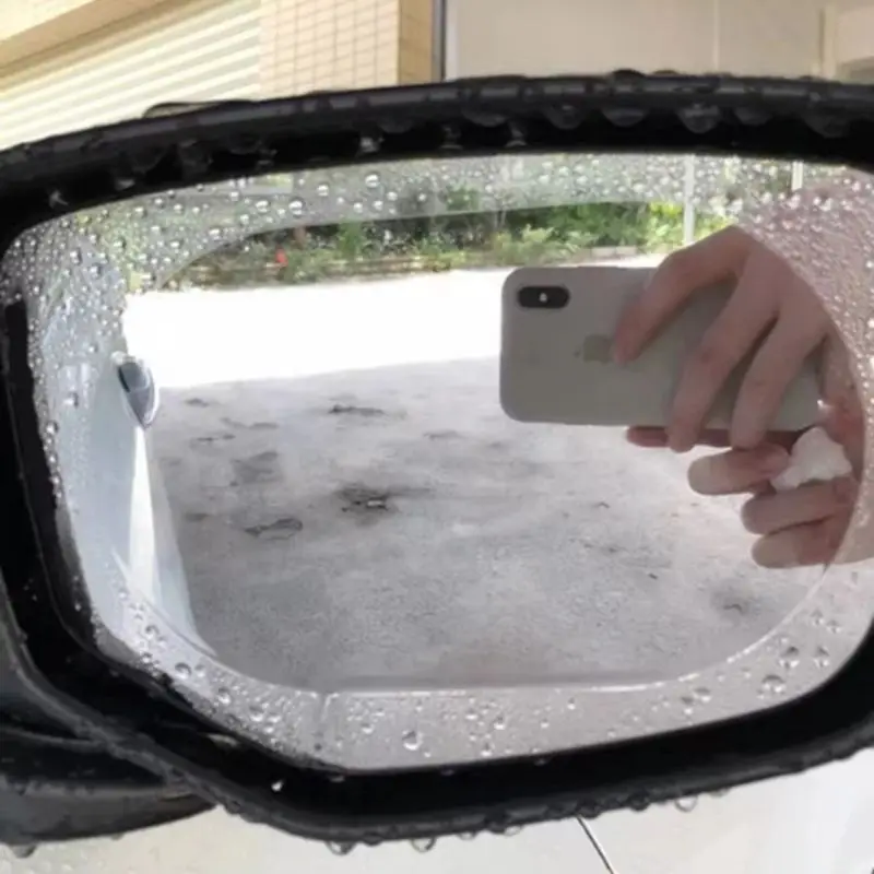 2/4Pcs Water Repellent Coating: Anti-Rain, Anti-Fog Film for Clear Car Mirrors & Windows - Protects Against Glare & Moisture