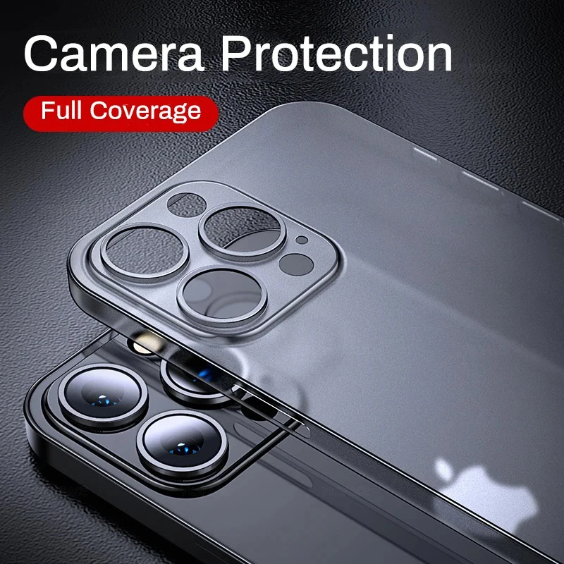 9Colors Ultra Thin Matte Frosted Case For iPhone XS XR 11 12 13 Mini 14 15 16e 16 Plus 17 Air Pro Max Hard PC Translucent Cover — zdjęcie produktu 2