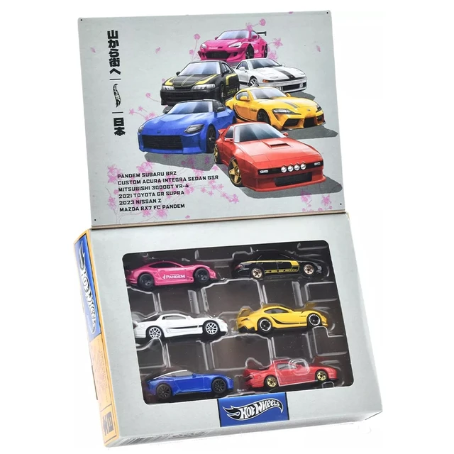 2024 Hot Wheels Street Of Japan JDM Multi Pack 6-Car Set Nissan Z Mazda RX7  Toyota GR Pandem 1/64 Diecast Cars Model Toy HRX54 - AliExpress 26