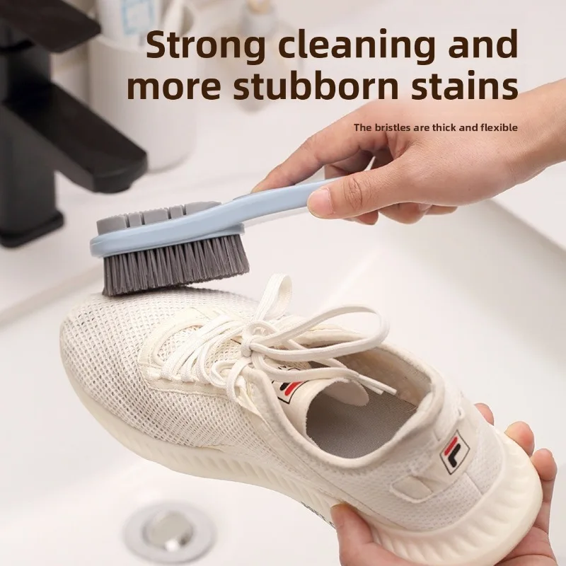 

Двусторонняя щетка для обуви, портативная универсальная щетка для одежды, щетка для обуви с мягкой щетиной, бытовая многофункциональная чистка