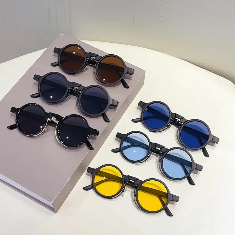 

Нейтральные новые трендовые солнцезащитные очки в круглой оправе, повседневные солнцезащитные очки в стиле ретро, мужские классические уличные солнцезащитные очки UV400, защитные очки для глаз