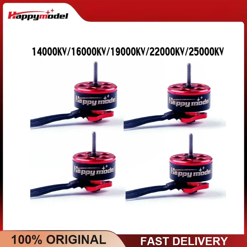 4PCS Happymodel SE0802 1-2S Brushless Motor 16000KV/19000KV/22000KV/25000KV for Mobula6 Mobula7 Snapper7 FPV Whoop Drone