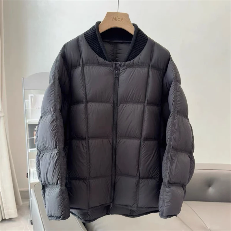 เสื้อแจ็คเก็ตดาวน์หนานุ่มบุขนกำมะหยี่ คอเบสบอล สไตล์วินเทจ Y2K คุณภาพสูง แฟชั่นเรียบง่าย สบายๆ ทรงหลวม รุ่นใหม่สำหรับผู้หญิง ฤดูหนาว 2025