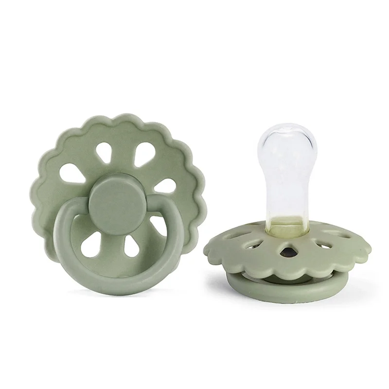 AS96-الطفل المطاط الطبيعي (6-18) زهرة فائقة النعومة من اللاتكس الطبيعي تقليد حليب الثدي النوم حديثي الولادة