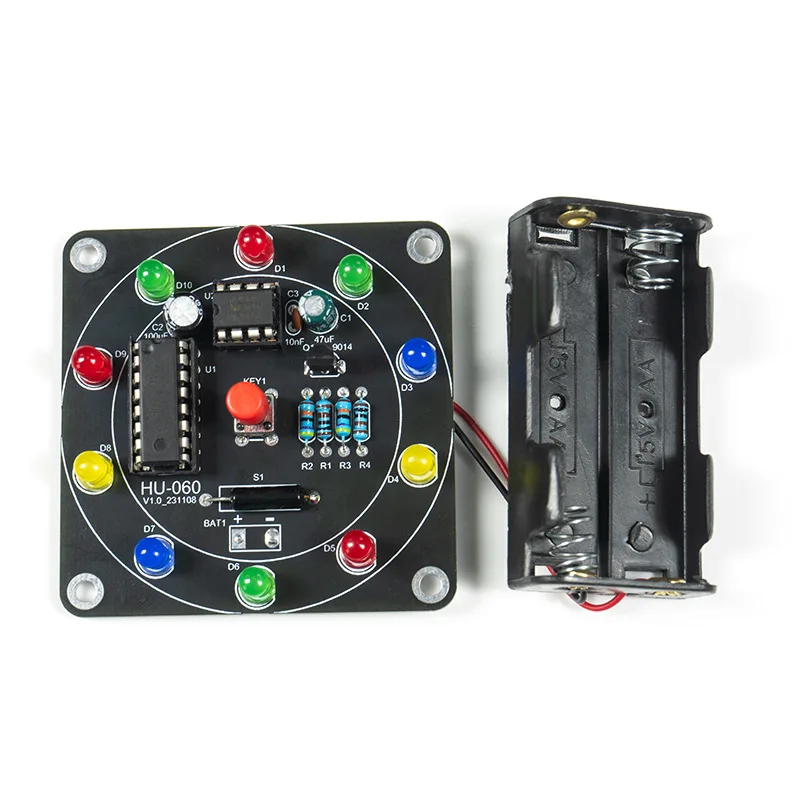 

Electronic lucky turntable DIY kit, shake the LED lottery turntable beginner fun PCB making kit
