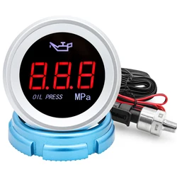 0-1.00MPA Oil Pressure Gauge with Sensor 1/8NPT for Auto Car Digital Oil Press Meter with Alarm Petrol Diesel 12V 24V Custom