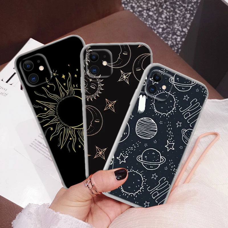 139U Sun and starry sky Soft Case for Moto G4 Plus G41 G5 Plus G50 G51 G5S G6 Play G60 G7 Power G71 G5 G9