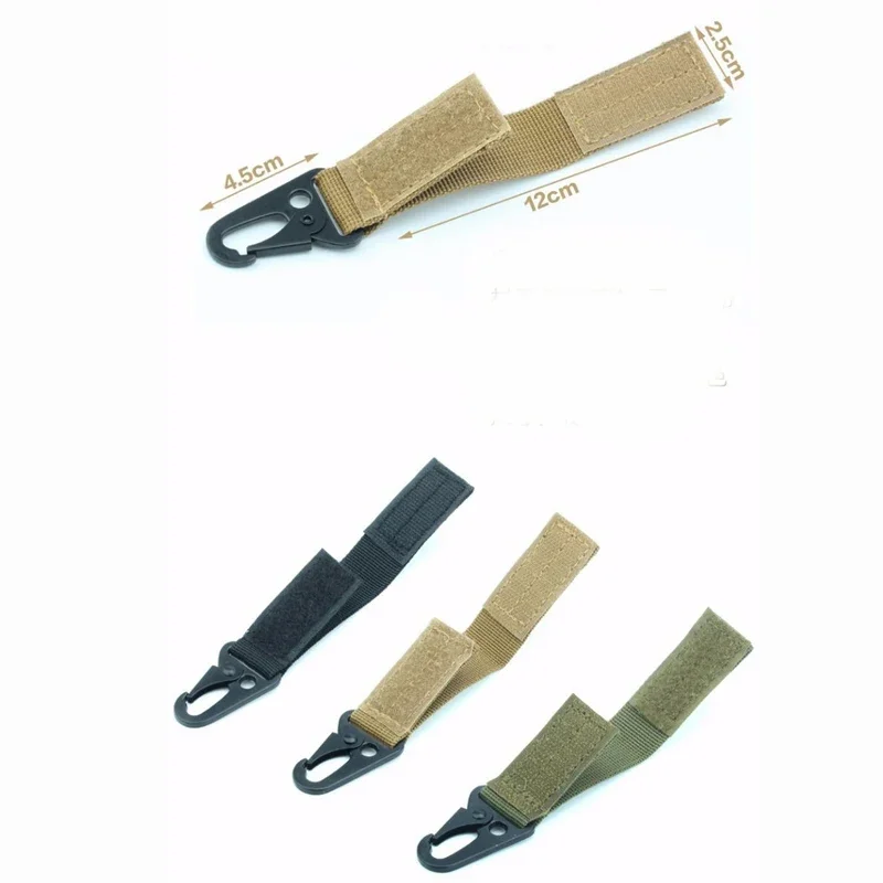 Karabiner Hochfester Nylon-Schlüsselhaken MOLLE Gurtband Schnalle Hängesystem Gürtelschnalle Hängendes Camping-Wanderzubehör