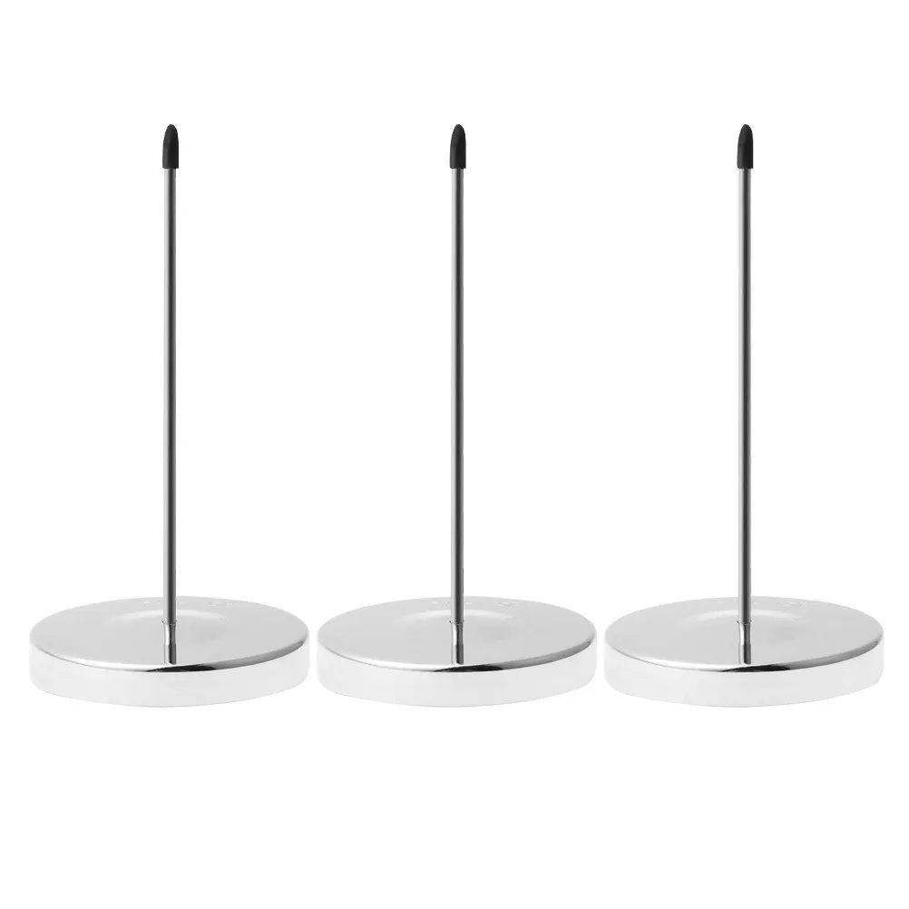 3Pcs Premium Stainless Steel Receipt Spike Holder Desk Receipt Fork for Cafe Milk Tea Shop Office Bill Memo Storage Straight Rod
