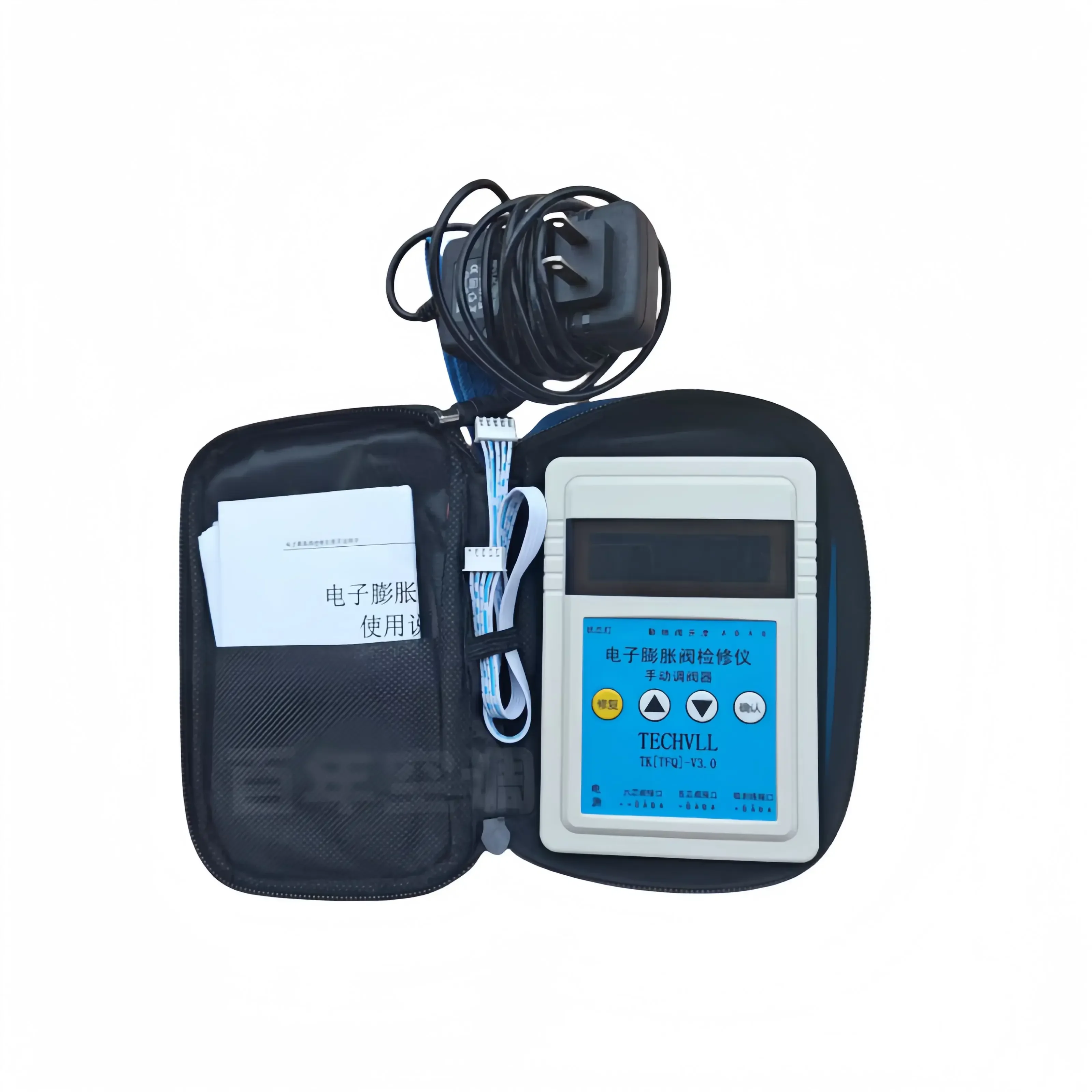 Electronic Expansion Valve Inspection Repair Instrument Compatible with 5-Wire 6-Wire Manual Automatic Valve Opening HVAC Tool