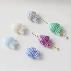 10PCS 19*15mm Fisch Geformt Keramik Anhänger Schmuck Machen Halskette Armband Liefert DIY Hand Made Zubehör