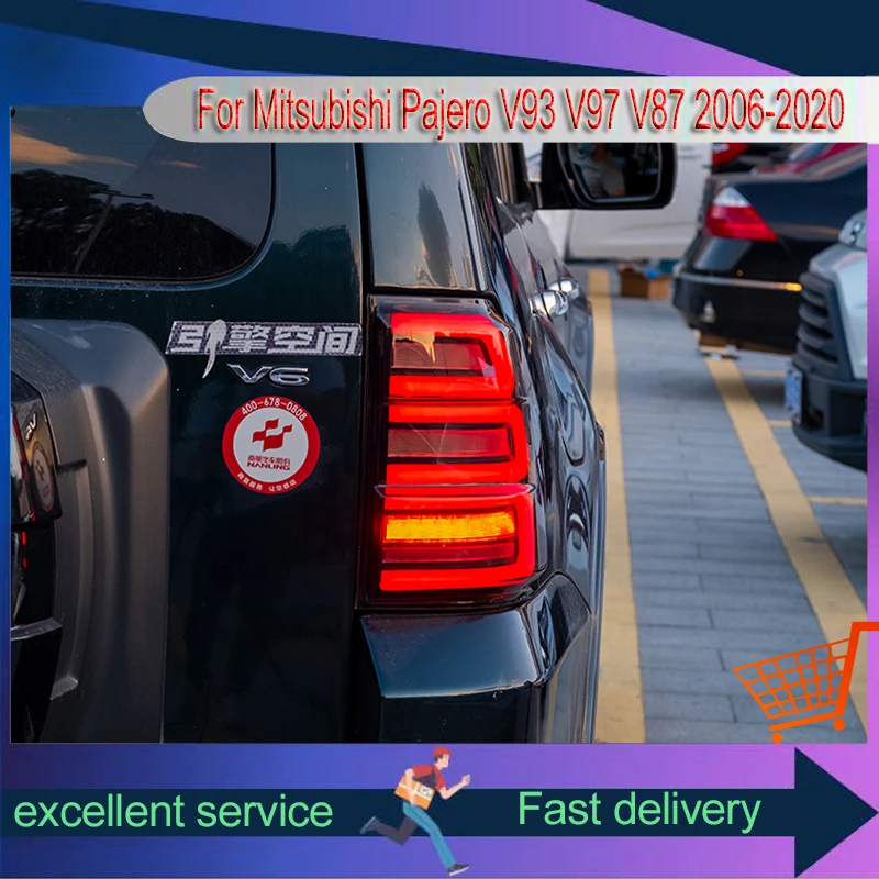 

Car Styling for Mitsubishi Pajero 2006-2020 V93 V97 V87 Taillight Modified Upgrade LED DRL Dynamic Tail Lights Auto Signal