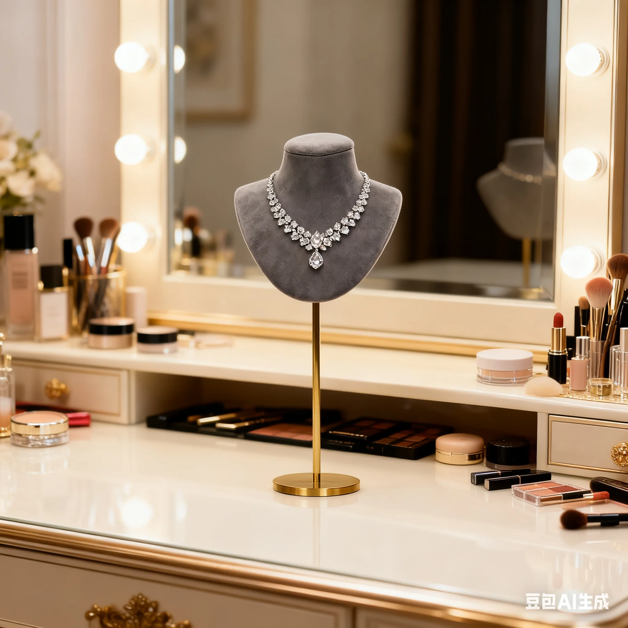 

Роскошная бархатная подставка для ювелирных изделий, элегантный держатель на шею манекена для подвески ожерелья, витрина для прилавки магазина без спутывания