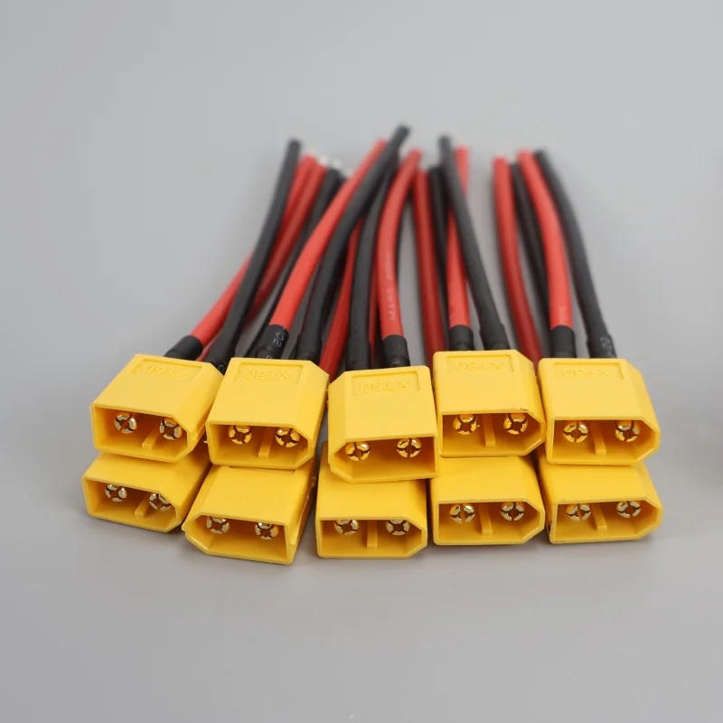 Männlicher und Weiblicher Steckverbinder mit Silikonkabel 14 AWG XT60 Anschlusskabel Doppelverlängerungskabel für RC-Modell Zubehör